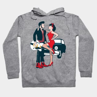 Rockabilly couple Hoodie